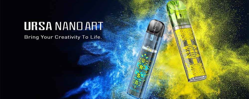 POD-системи Lost Vape Ursa Nano Art з креативним дизайном у яскравих кольорах. Легкі, стильні та зручні пристрої для насиченого смаку й комфортного паріння з картриджами Ursa Nano